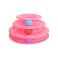 thumbnail image 1 of Popular!Juguete para gatos, juguete interactivo para gatos, plato giratorio para gatos, rompecabezas de bolas para gatos, juego de pelota de juguete para gatos con 3 bolas, 1 of 2