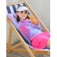 thumbnail image 6 of Lanbubble Girls Long Sleeve Rash Guard Swimsuit Set Kids 2-Piece Tankini UPF 50+ Swimwear with Skort Side 5-6 Years, 6 of 6