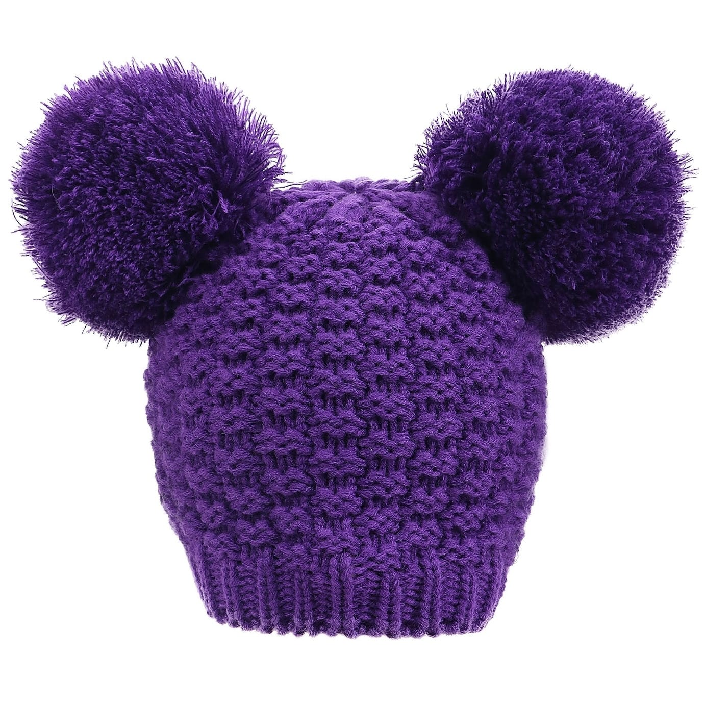 Cute Knit Fuzzy Pompom 