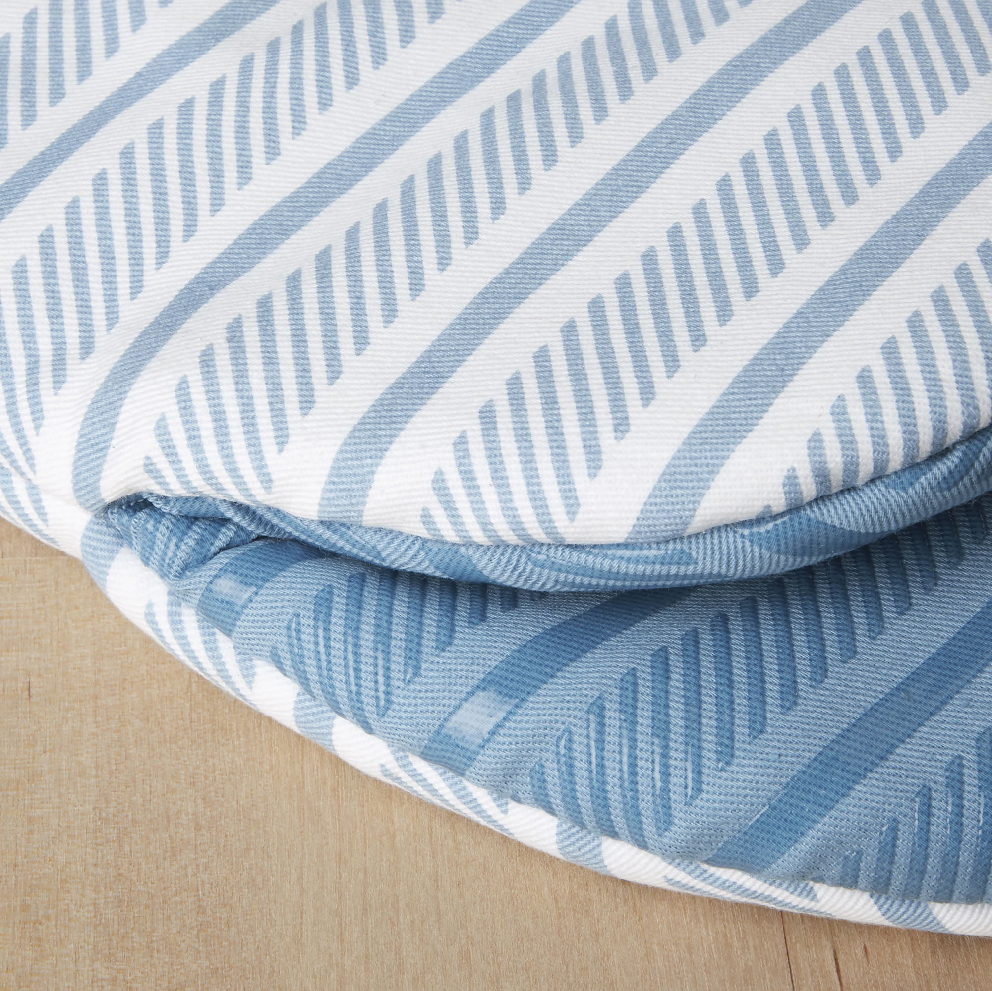 KitchenAid Albany Mini Oven Mitt 2-Pack Set, Blue Velvet, 5.5"x8"