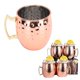 thumbnail image 5 of Tazas de mula de Moscú taza con punta de martillo de acero inoxidable taza de café expreso fácil de limpiar para cócteles agua bebidas frías capacidad generosa ANGGREK Otros, 5 of 8
