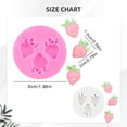 thumbnail image 4 of BMYJ Strawberry Fondant Bow Silicone Mold, DIY Silicone Fruit Fondant and Chocolate Mold for Cake Decorating, Cupcake Topper, Candy, and Candle Making, Fondant Silicone Bow Molds, 4 of 8
