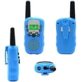 thumbnail image 2 of Walkie talkie azul para niños de 2 piezas, juguete de radio de dos vías, rango de 3 millas cai1561, 2 of 3