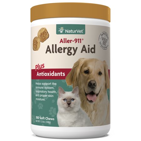 UPC: 0797801037334 | NaturVet Aller-911 Allergy Aid Plus Antioxidants – 180 Soft Chews – Supports Immune System  Skin Moisture & Respiratory Health – Enhanced with Omegas  DHA & EPA – 180ct Soft Chew – for Dogs & Cats