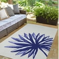 thumbnail image 3 of Simply Daisy 3' x 5' Purple Spiky Flower Spring Chenille Indoor/Outdoor Rug, 3 of 4