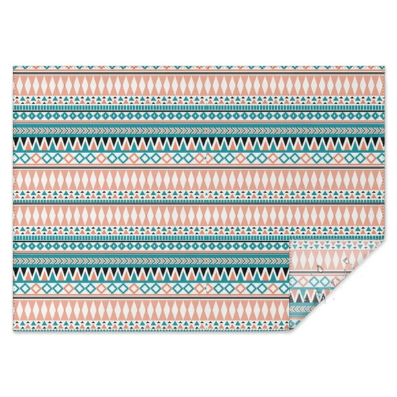 Vintage Rectangle Tablecloth 60x84 Inch, Flowers Boho Water Resistant Vinyl Washable Seasonal Table Cover for Thanksgiving Christmas Holiday Party Picnic Dinner Decor