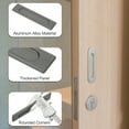 thumbnail image 3 of Uxcell Self-Stick Sliding Closet Door Handles 6" Aluminum Alloy Drawer Finger Pulls with Tape & Screw Grey 2Pcs, 3 of 7