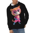 thumbnail image 2 of Super Kitties Men's Hoodie With Color Drawstrings Sweatshirt Hooded Pullover Print Winter Coat Jacket Small, 2 of 9