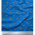 thumbnail image 1 of Soimoi Crepe Silk Fabric Elephant Face Animal Printed Fabric 1 Yard 42 Inch Wide, 1 of 3