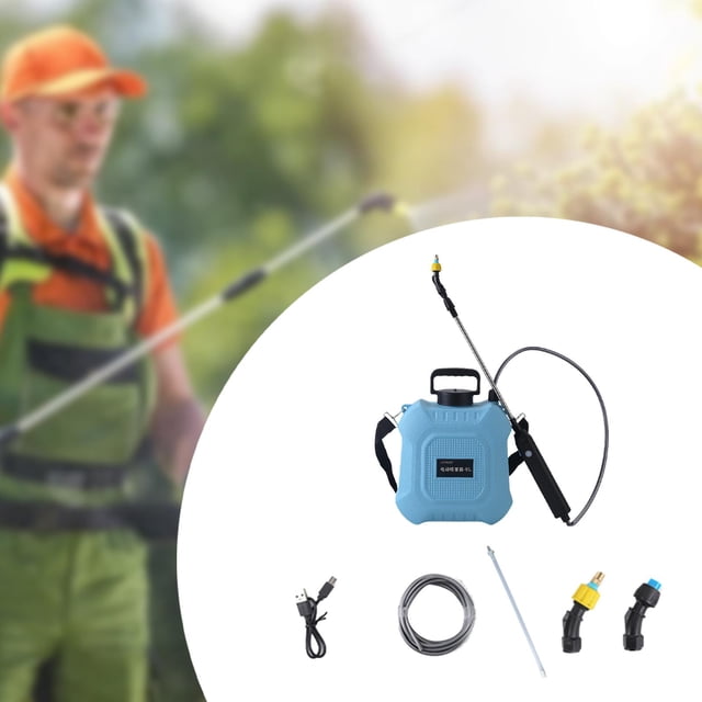 Pulverizador de jardín eléctrico con boquillas de niebla con correa para la correa de hombro versátil Varita extensible para jardinería ligera 8l