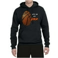 thumbnail image 2 of Wild Bobby, Basketball Fingerprint It's In My DNA, Sports, Unisex Graphic Hoodie Sweatshirt, Black, 3X-Large, 2 of 5