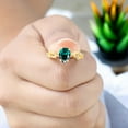 thumbnail image 2 of SHREENATHJEWELRY 7x5MM / 2Ct Emerald Promise Ring-Moissanite Twig Bridal Wedding Ring Rose Gold Engagement Ring Holiday Gift For Her, 2 of 7
