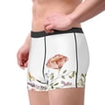 thumbnail image 5 of Cauagu Watercolor Floral Print Boxer Briefs for Men,Comfortable Breathable Men's Underwear Moisture Wicking Underpants -Small, 5 of 8