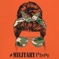 thumbnail image 3 of Military Mom Sweatshirt Proud Mom Life Messy Bun Sunglasses Mother's Day Mama Mommy Active Duty Veteran Vet Hoodie, 3 of 7