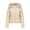 Beige, variant on Idoravan Womens Puffer Jackets Sale Women's Winter Warm Cotton Jacket Women's Short Plush Detachable Hat Long Sleeved Cotton Jacket Beige M
