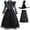 Dress+Cloak+Hat, variant on Girls Female Halloween Witch of Dresses with Cape&Hat, Size 8-9