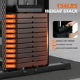 thumbnail image 3 of UPGO Home Gym Station, Workout Equipment with 154LBS Weight Stack, Leg Press And Preacher Curl Pad, 3 of 11