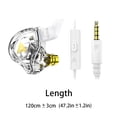 thumbnail image 3 of 3.5mm HIFI Wired Earphones Portable Earbud Electronics Headsets Stereo Sound Drivers Music Listening Devices Smartphone Computer White, 3 of 8