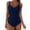 Blue, variant on Cathalem Womens Swimsuits Plus Size Tummy Control One Piece Bathing Suit Swimsuits for Women Swimwear(Pink,XXL)