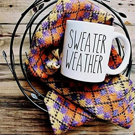 Rae Dunn Inspired Sweater Weather Coffee Mug 11OZ Coffee Mug