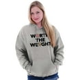thumbnail image 4 of Worth Weight Pizza Carbs Foodie Lover Hoodie Sweatshirt Women Men Brisco Brands S, 4 of 5