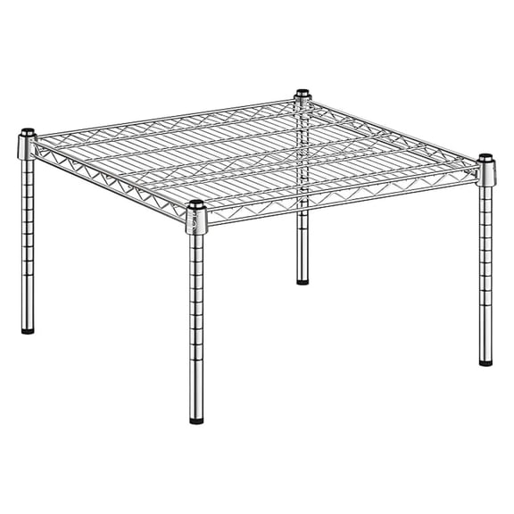 24" x 24" x 14" Wire Storage Shelf, Dunnage Rack, 1 Tier Small Shelf
