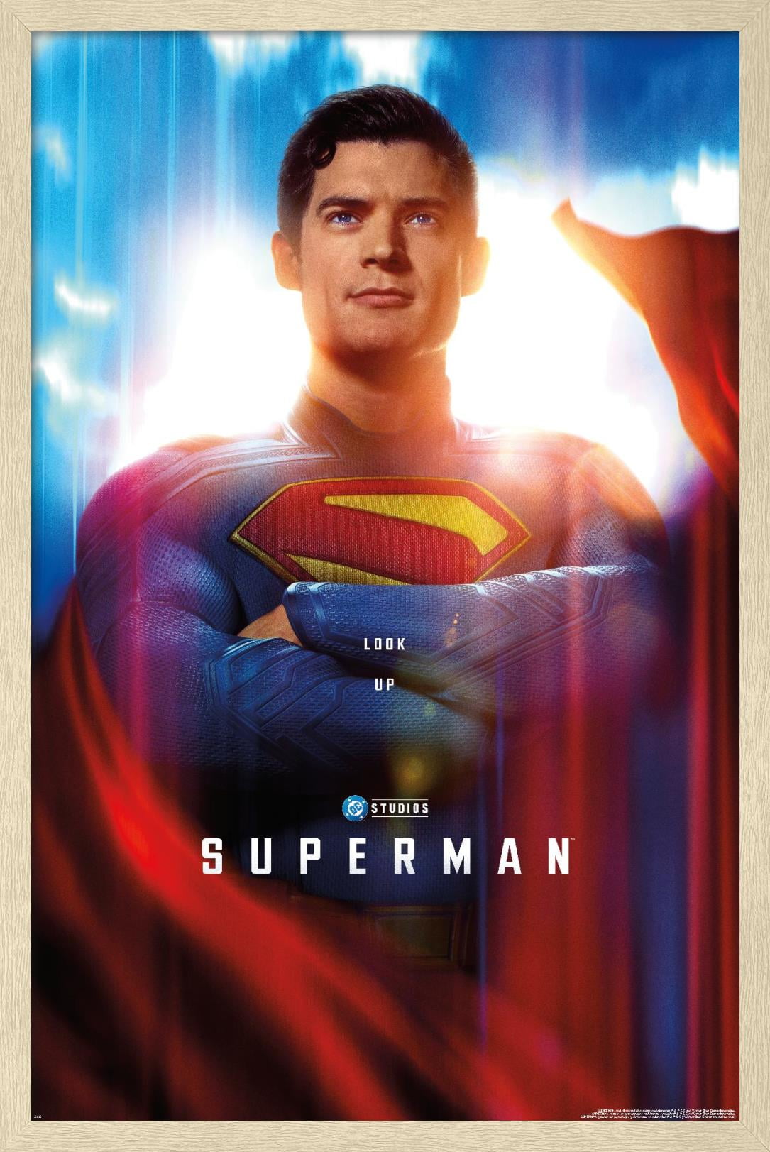 DC Studios Superman (2025) - Close-Up One Sheet Wall Poster, 22.375" x 34" Framed