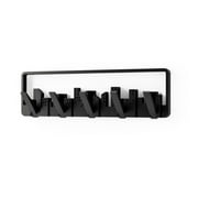 Umbra Skyline 5 Hook Modern Wall Mounted Coat Rack Black