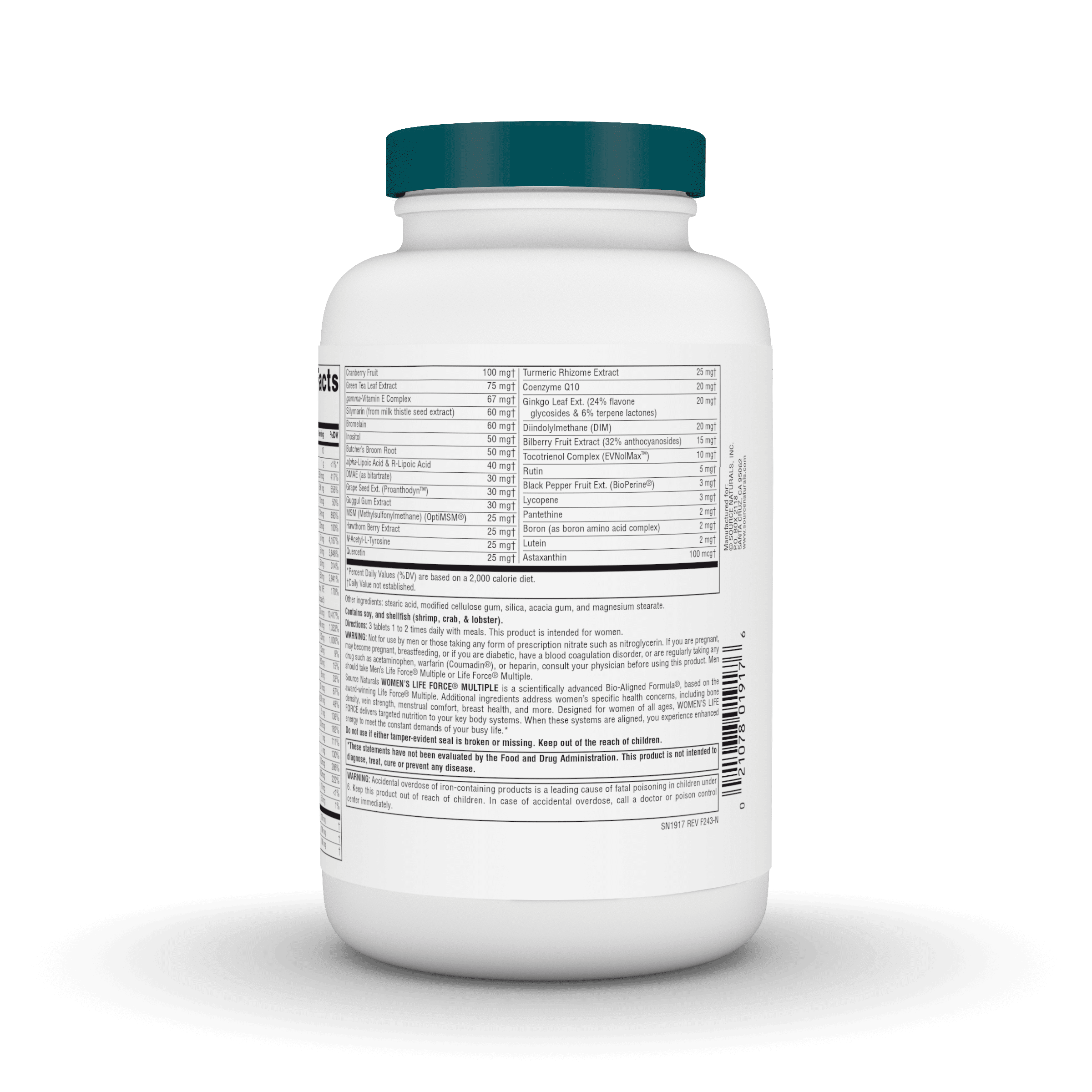 Source Naturals, Inc. Women's Life Force with Iron 180 Tablet