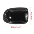 thumbnail image 4 of Par Negro Trasera Visión Espejo Ala Espejo Cobertor Tapa Para Coche, 4 of 6