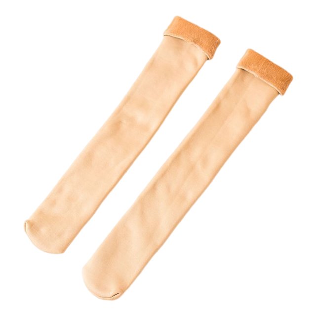 calcetines de invierno para mujer Moda Calcetines Largos Invierno Cálido Vellón Térmico Forrado Medias De Punto Piel piel Magideal calcetines de invierno para mujer
