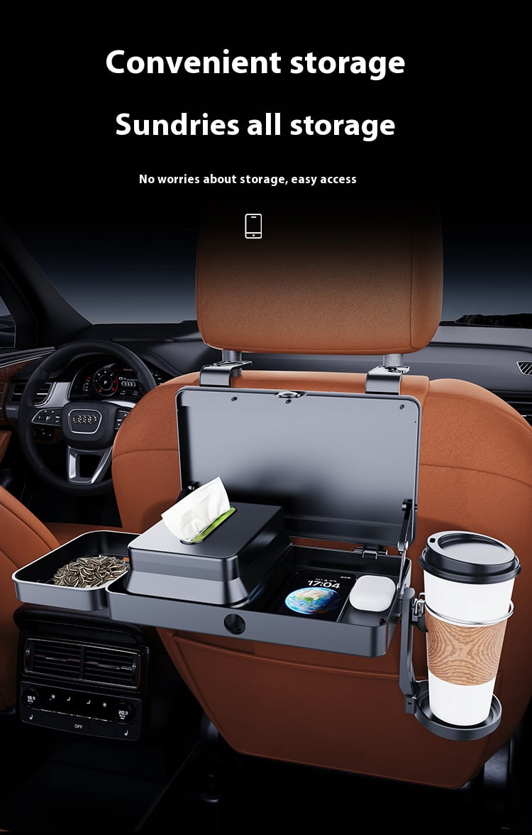 Car Seat Back Organizer with Cup Holders