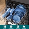 thumbnail image 3 of Malacasa Dinnerware Sets, Stoneware Plates and Bowls Set, Tableware Dishwasher Microwave Safe, Serves For 4 people, Blue, 3 of 8