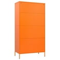 thumbnail image 3 of vidaXL Garde-Robe Orange 90x50x180 cm Acier, 3 of 5
