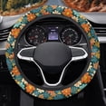 thumbnail image 2 of Uorisanigo Hippie Flower 15 Inch Car Steering Wheel Protector Fashion Steering Wheel Cover with Elastic Edge Breathable Car Steering Wheel Protector for Winter Car Accessories Gift for Holiday, 2 of 8