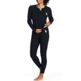 thumbnail image 7 of U.S. Polo Assn. Women's Ribbed Henley Long Underwear Thermal Set, 2-Piece Set, Sizes S-3X, 7 of 7