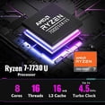 thumbnail image 2 of Lenovo V15 15.6" FHD Business Laptop Computer, AMD Ryzen 7 7730U, AMD Radeon Graphics, 40GB RAM, 2TB SSD, Windows 11 Pro, 2 of 7