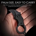 thumbnail image 4 of Hearth & Gear High Steel Men's Small Pocket Cool Carabiner Cutter Stainless Steel Mini Folding EDC Gadget For Daily Carry Great For Dad Men And Son Outdoor Camping Universal Screwdriver Handle, 4 of 6