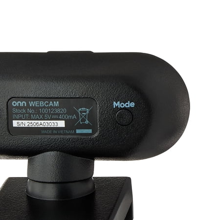 ONN 1440P WEBCAM WITH AUTOFOCUS AND BUILT-IN MICROPHONE, ADJUSTABLE,BLACK