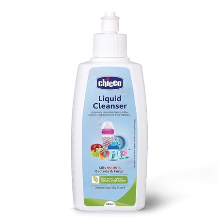 Chicco Liquid Cleanser, 200ml (pack of 2) Wash for Feeding Bottle