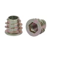thumbnail image 2 of M6 x 10mm Wood Furniture Insert Interface E-Nuts Hex Socket Nut Fitting 8Pcs, 2 of 2