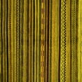 thumbnail image 1 of Ahgly Company Machine Washable Indoor Square Abstract Yellow Modern Area Rugs, 8' Square, 1 of 4