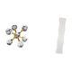 thumbnail image 1 of Pantalla de lámpara de pie con forma de esfera, diseño minimalista y cubierta de luz con material transparente. Ideal para estantes y escritorios., 1 of 8