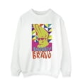 thumbnail image 1 of Johnny Bravo Mens Multi Triangles Pop Art Sweatshirt, 1 of 3