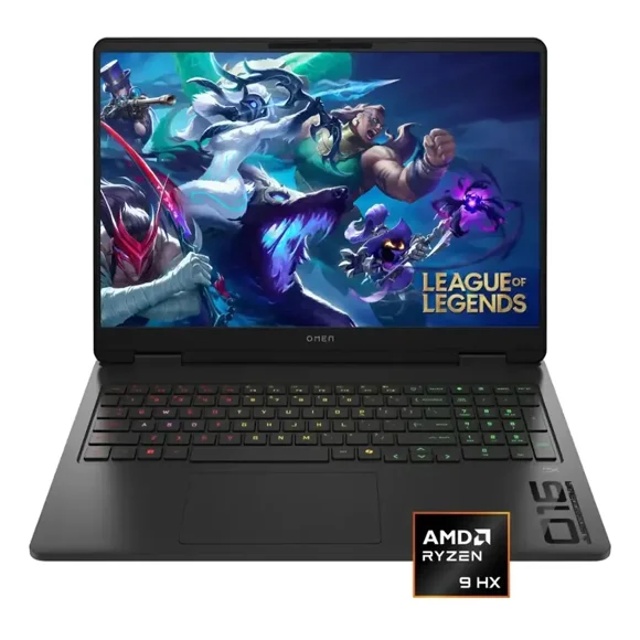 Laptop IA Gamer HP Omen Nvidia GeForce RTX 5060 8GB AMD Ryzen 9 8940HX 32GB DDR5 1TB SSD 16" IPS FHD+ 144Hz Teclado Ingles W11H Copilot Optimizada por IA Gaming Creación y Productividad