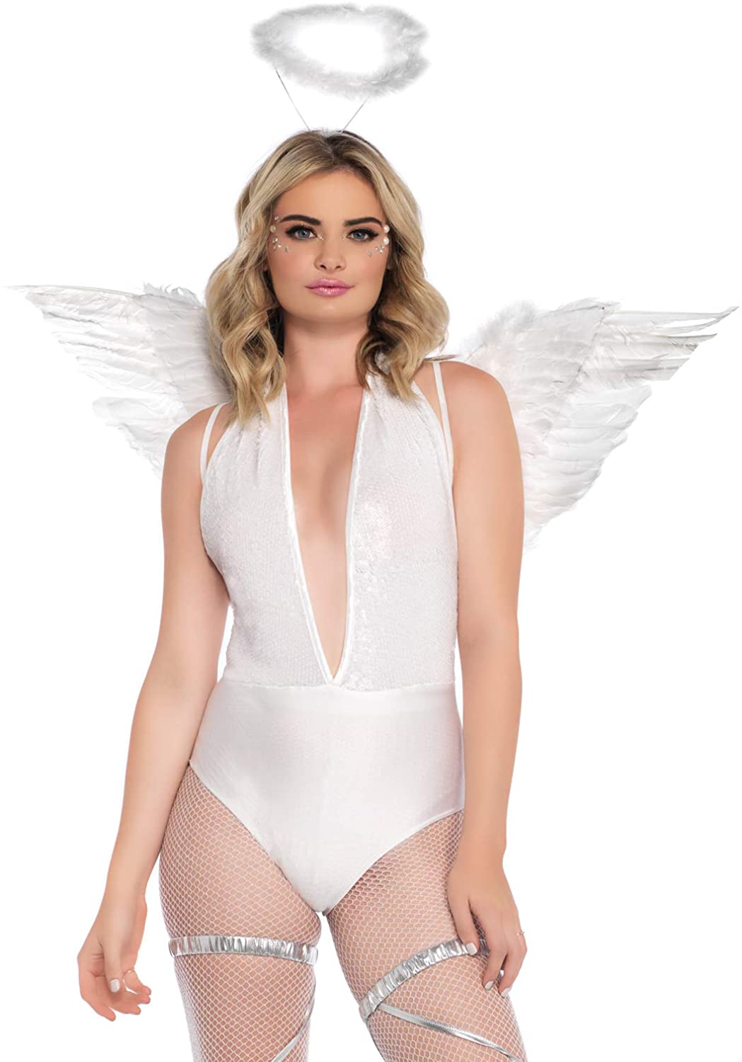 white bodysuit angel costume