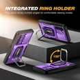 thumbnail image 6 of Tongate Purple Hard Shell Rugged Cell Phone Case for Samsung Galaxy S24, 6 of 8
