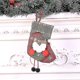 thumbnail image 3 of Medias navideñas, 3 piezas de oso con patrón de reno de Papá Noel, calcetín navideño personalizado, bolsa de dulces ornamentales navideños, llenar y colgar adornos navideños, 3 of 5