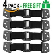 LNKOO 4 Park TV And Furniture Anti Tip Straps - Safety Furniture Wall Anchors For Baby Proofing Flat Screen TV, Dresser, Furniture Anchors Bookcase - All Metal, No Plastic Parts with Free Gift