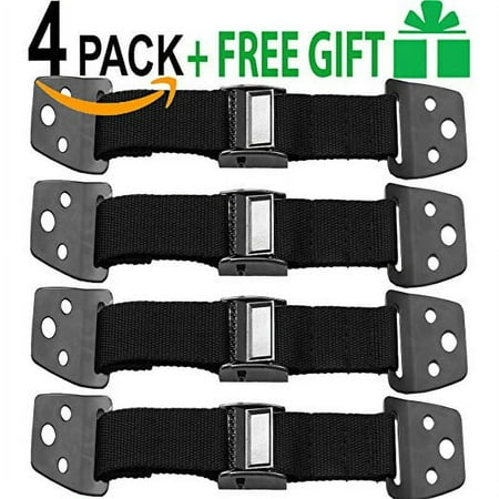 LNKOO 4 Park TV And Furniture Anti Tip Straps - Safety Furniture Wall Anchors For Baby Proofing Flat Screen TV, Dresser, Furniture Anchors Bookcase - All Metal, No Plastic Parts with Free Gift
